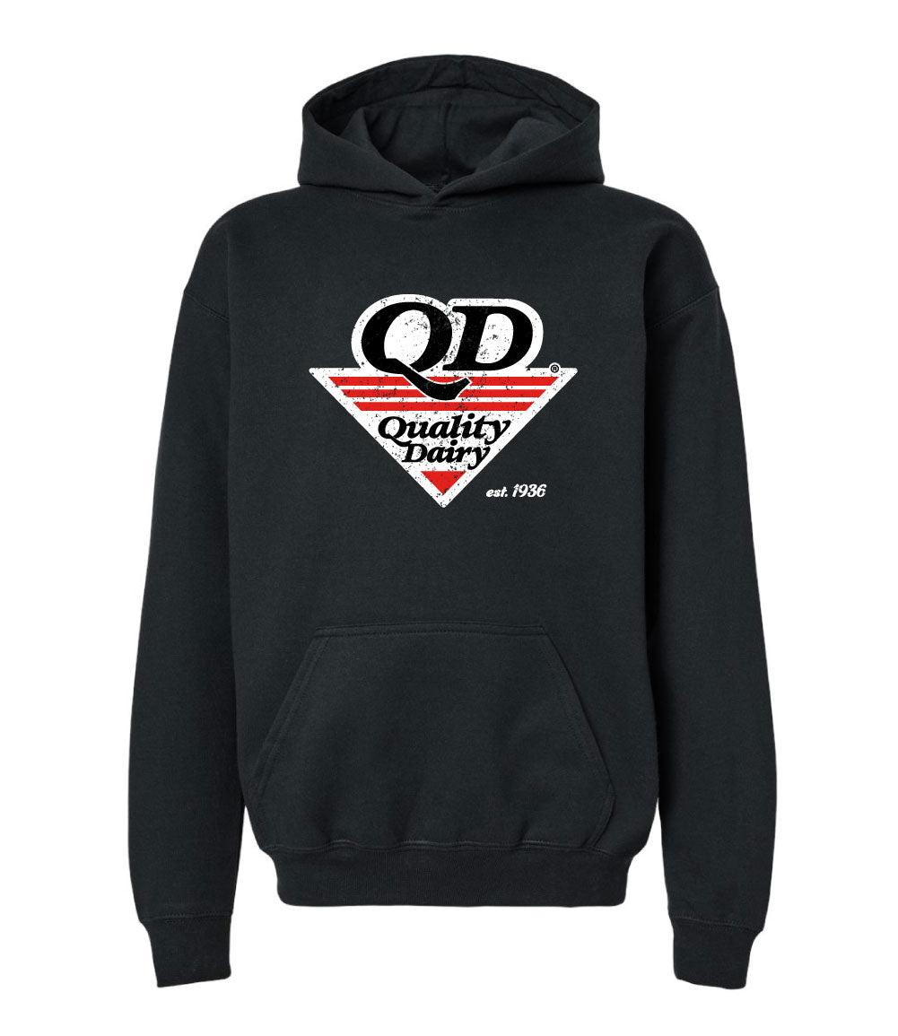 Quality Dairy Distressed Logo Hoodie