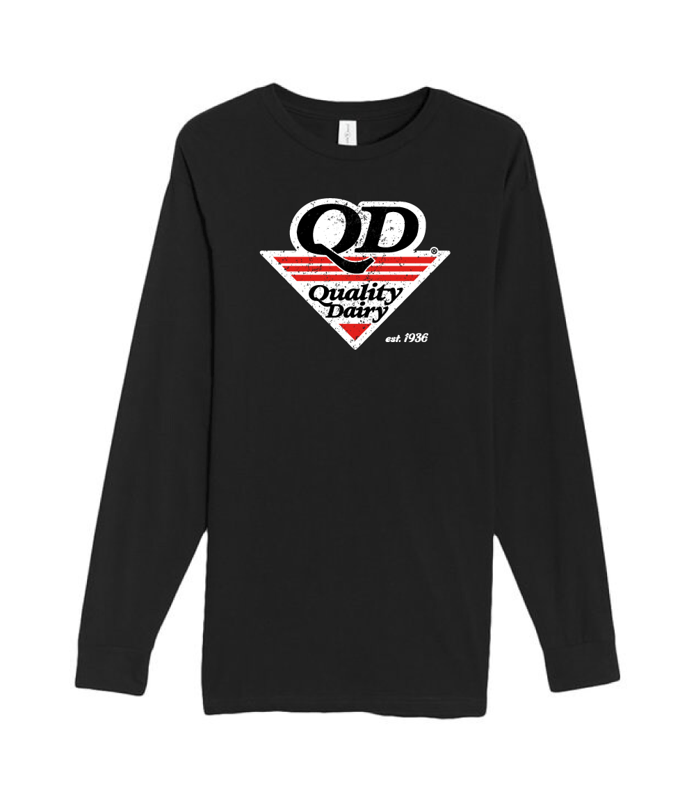 Quality Dairy Distressed Logo Long Sleeve