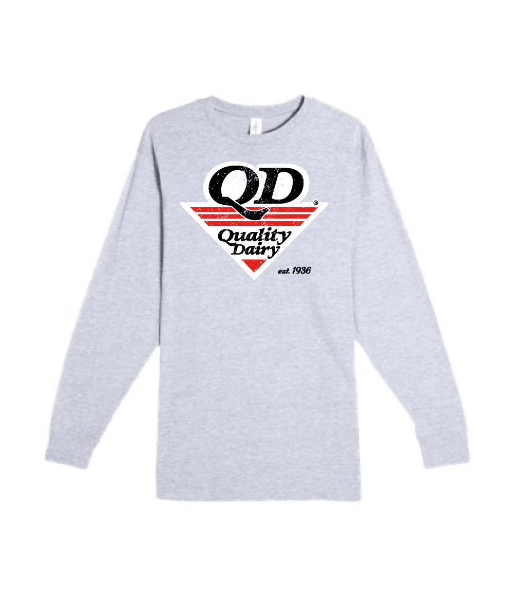 Quality Dairy Distressed Logo Long Sleeve